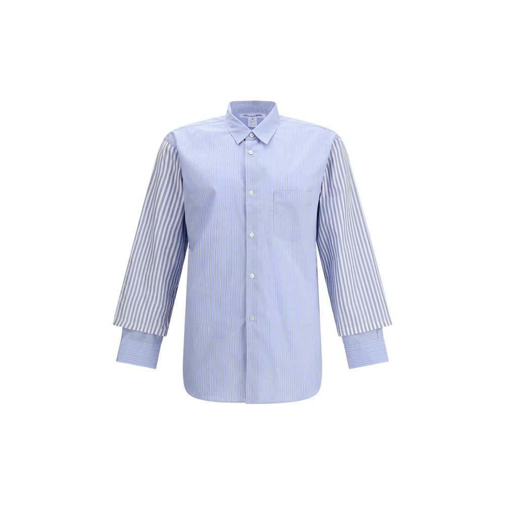 Light Blue Cotton Pattern Shirt