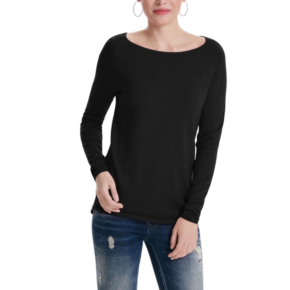 Black Viscose Sweatshirt
