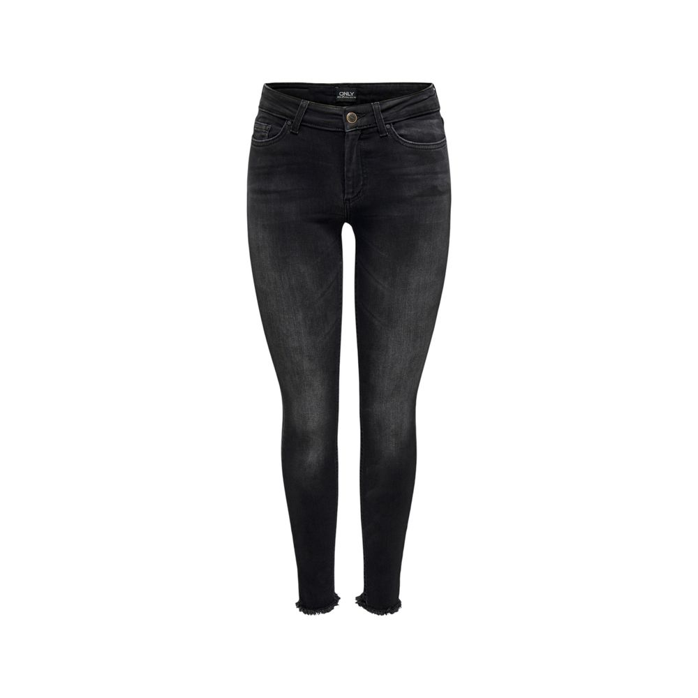 Black Cotton Skinny Jean