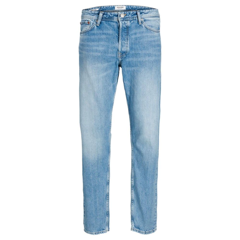 Blue Cotton Relaxed Fit Jeans