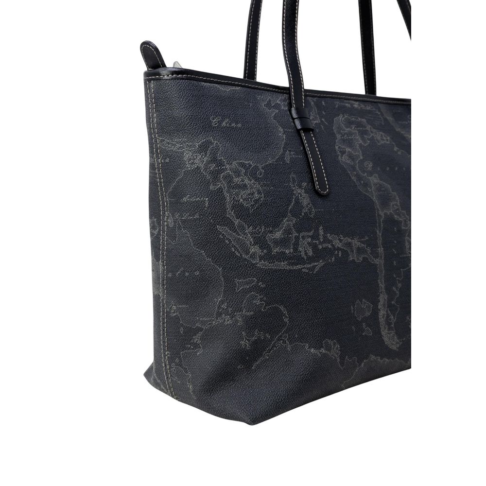 Black Polyester Handbag