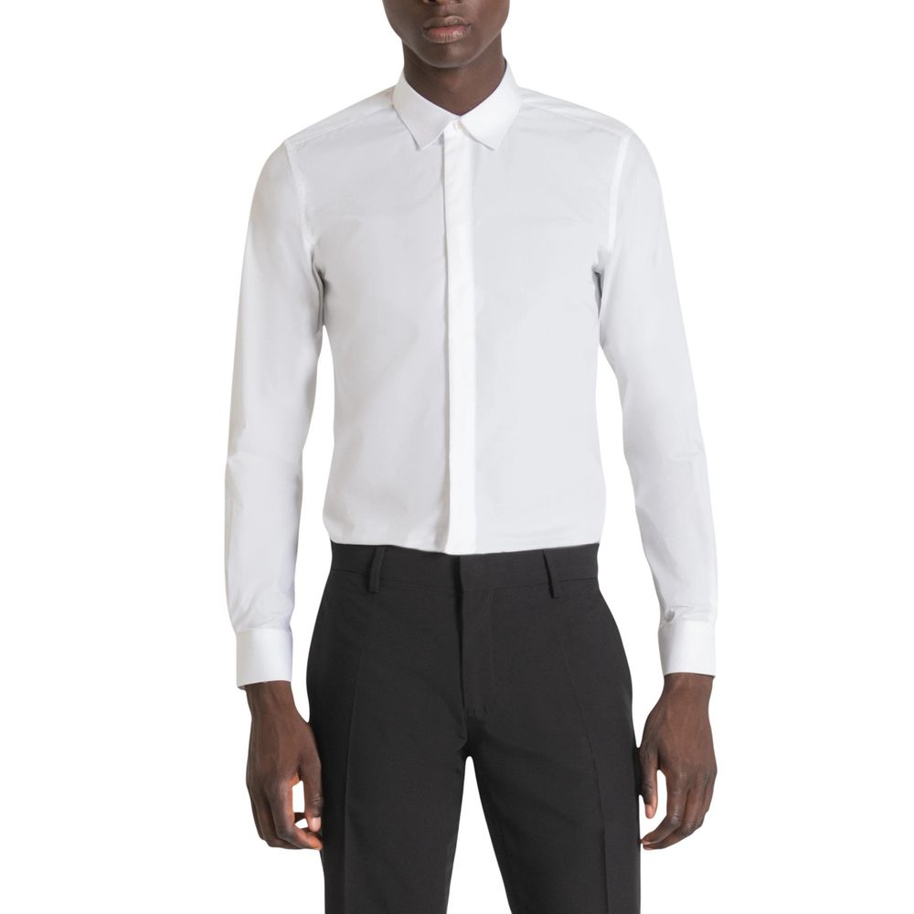 White Cotton Dress Shirt