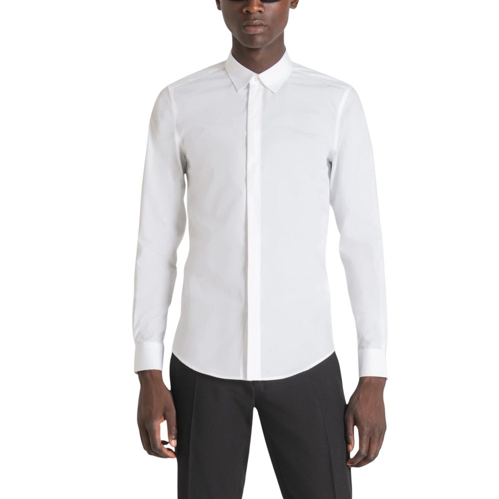 White Cotton Dress Shirt