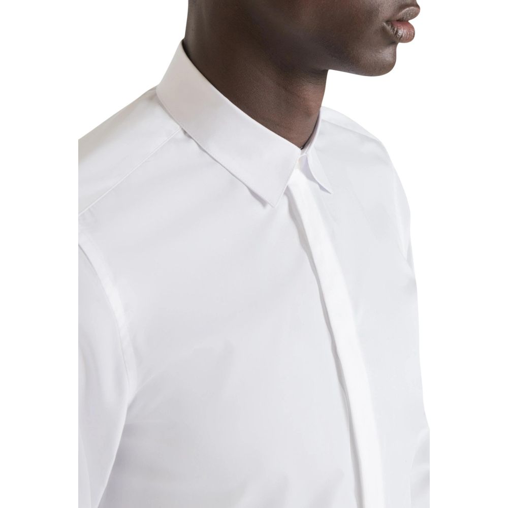 White Cotton Dress Shirt