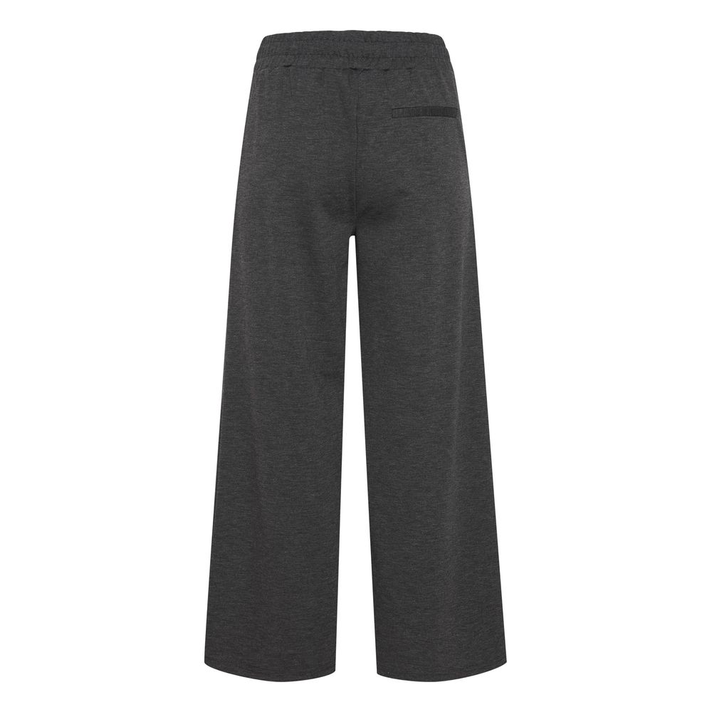 Gray Recycled Polyester Flared Pants