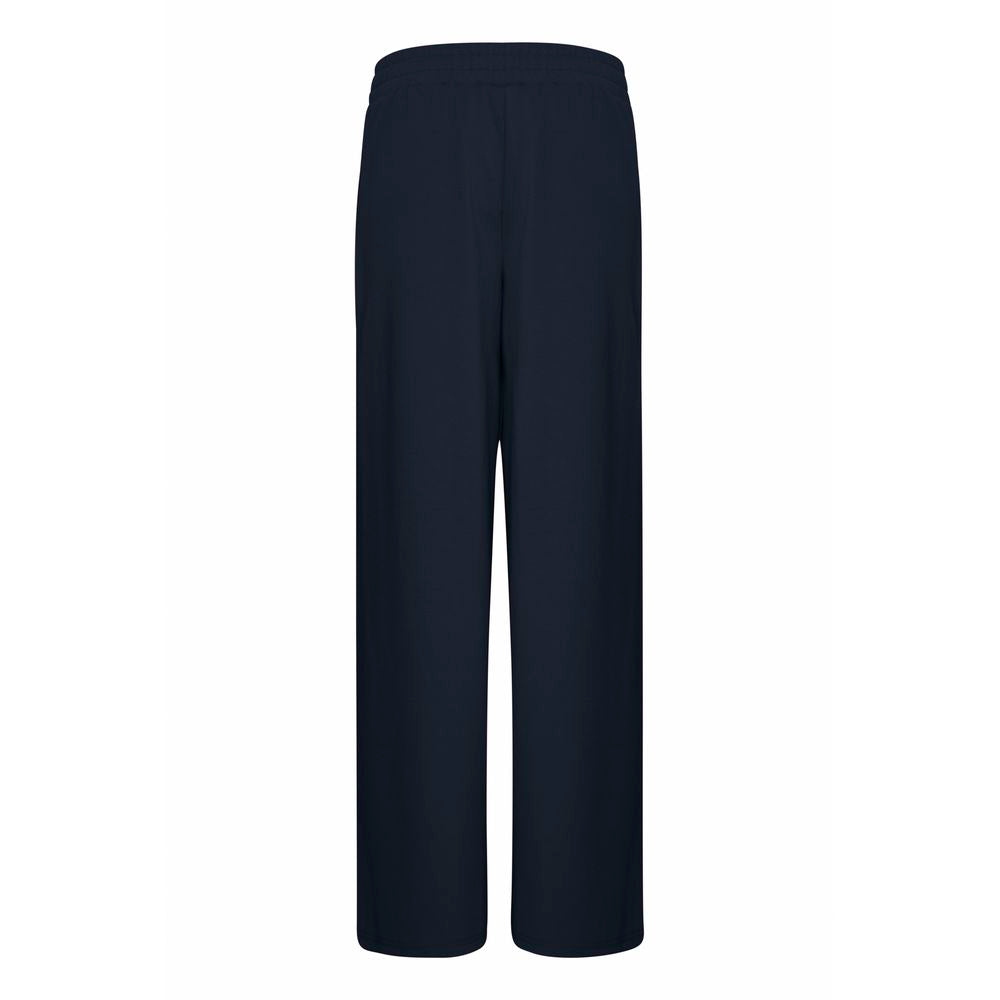 Blue Recycled Polyurethane Casual Pants