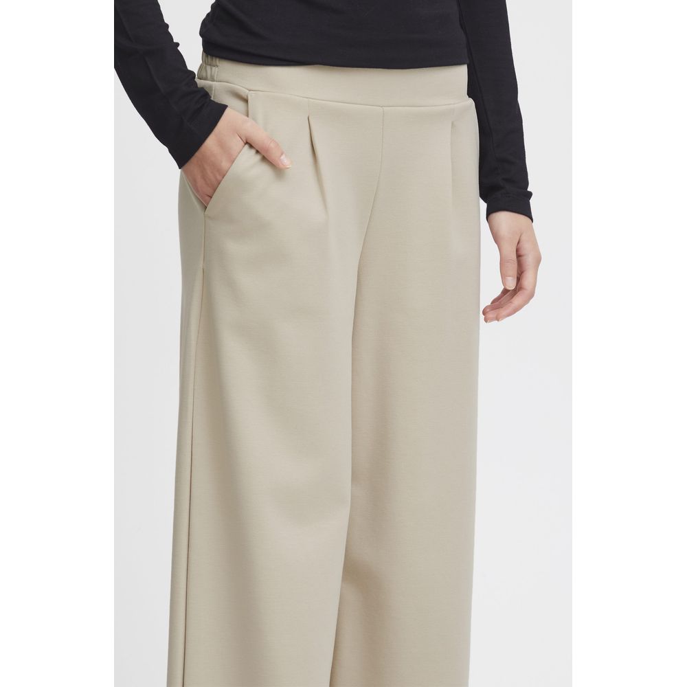 Beige Recycled Polyurethane Pant