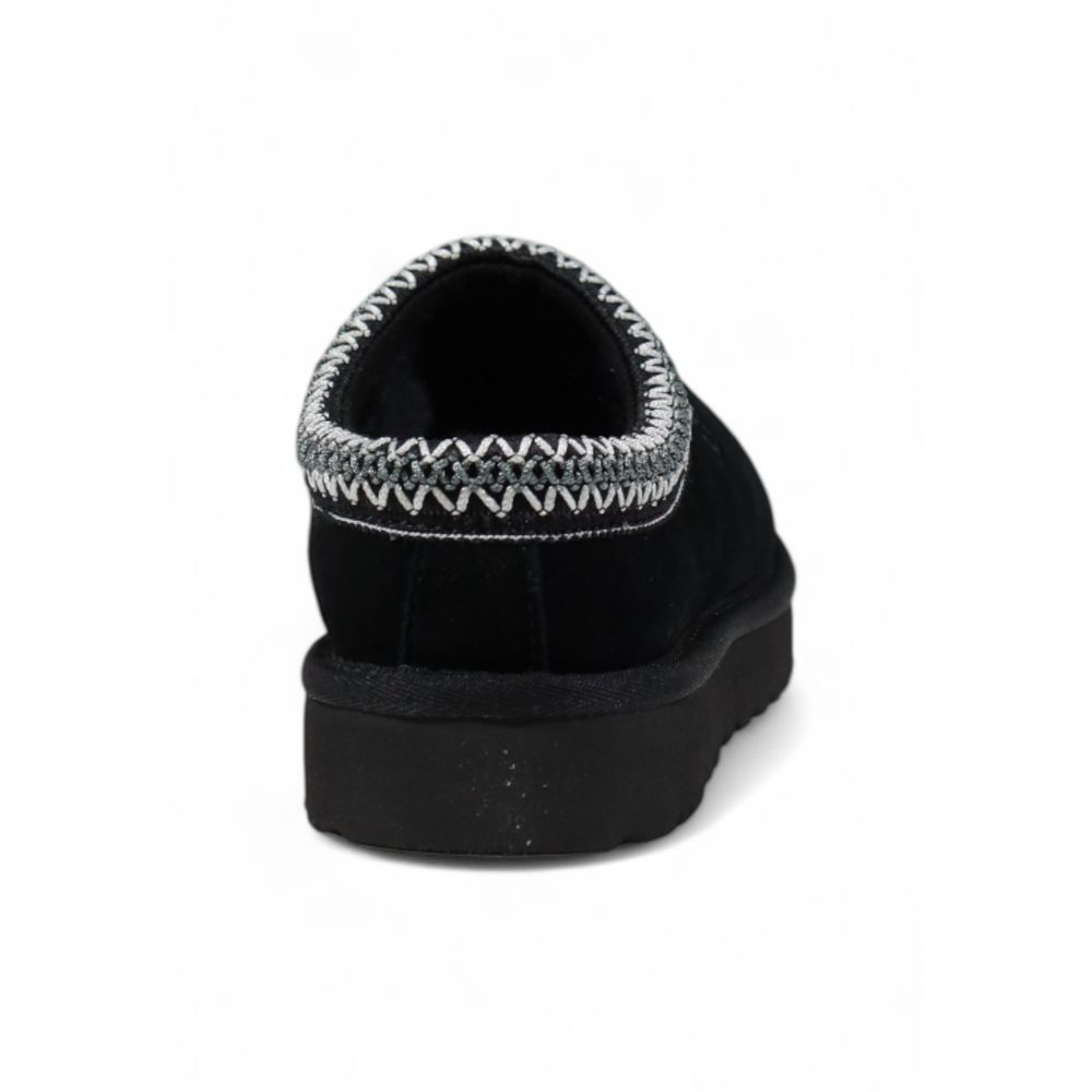 Black Suede Leather Slipper