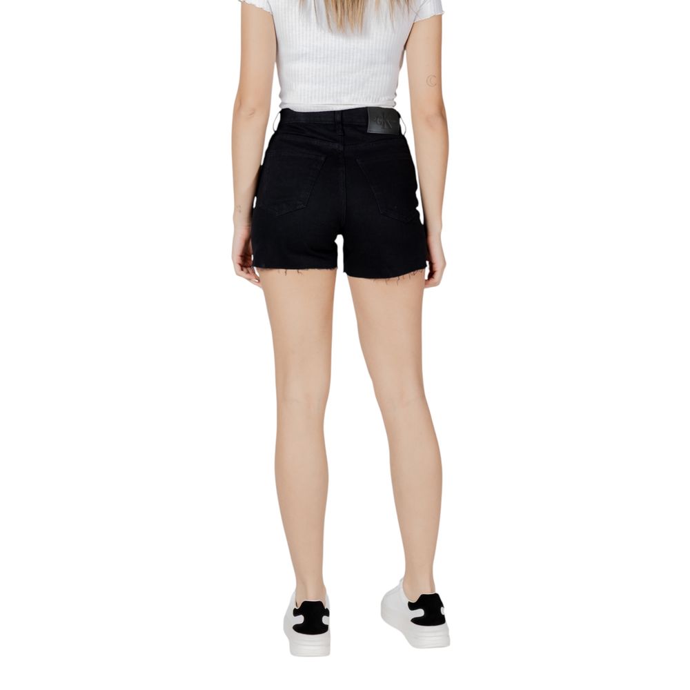 Black Cotton Shorts