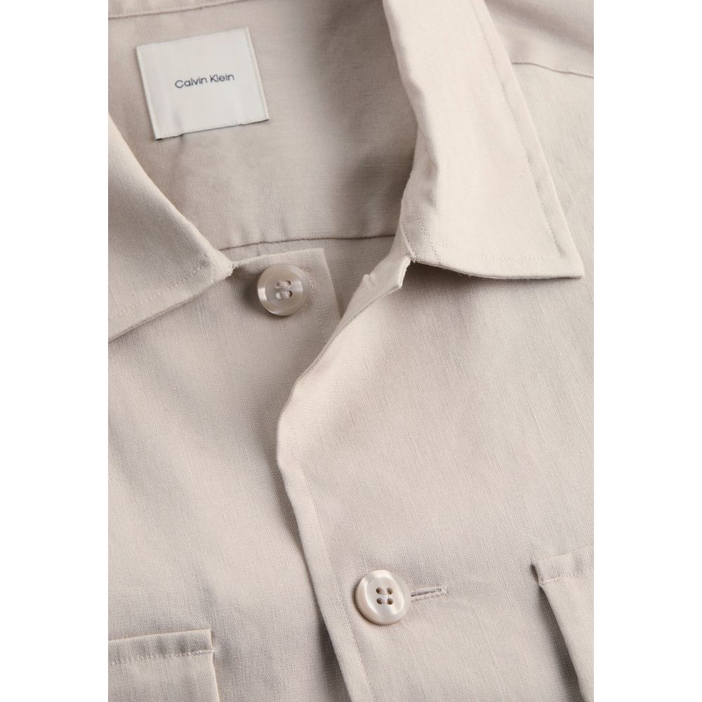 Beige Lyocell Shirt