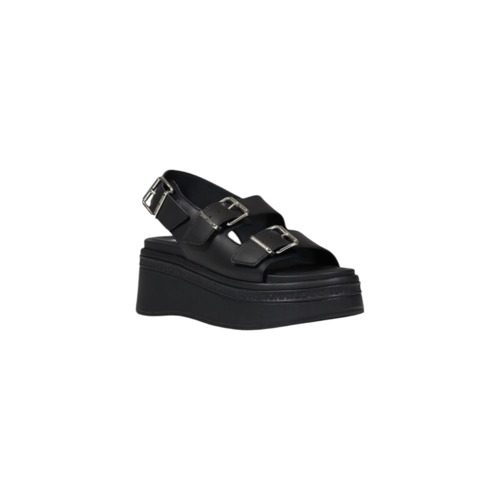 Black Leather Sandal