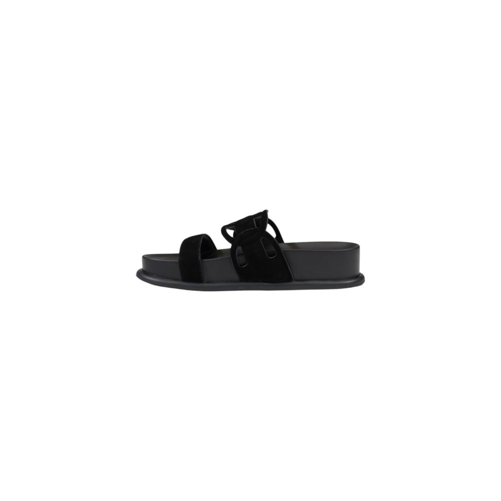 Black Leather Sandal