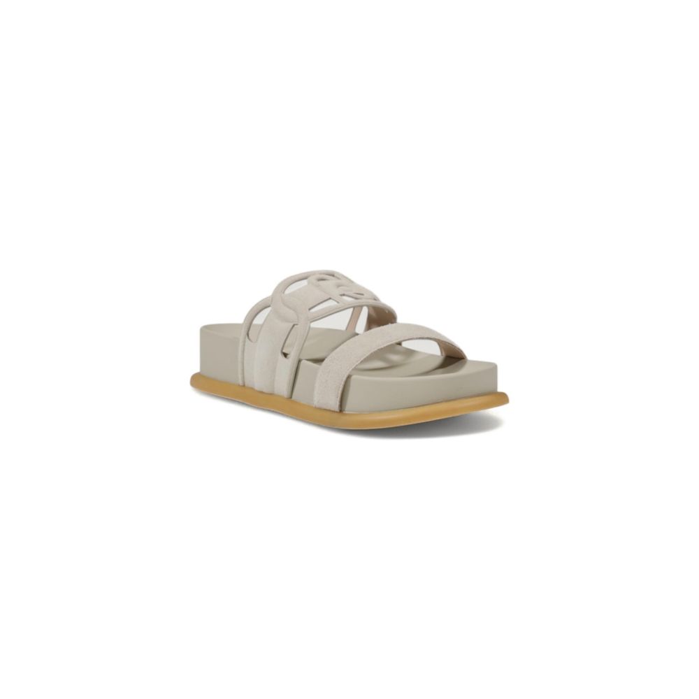Gray Leather Sandal