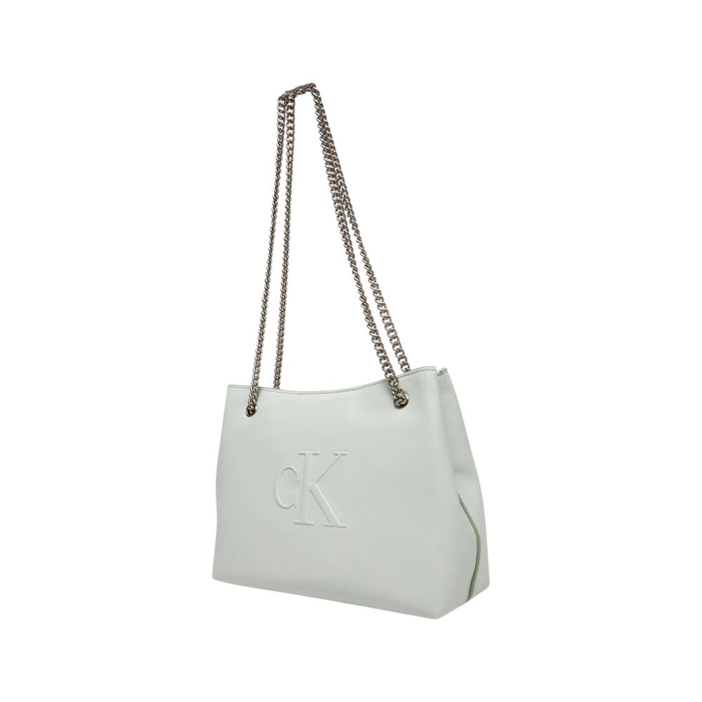 Gray Polyethylene Handbag