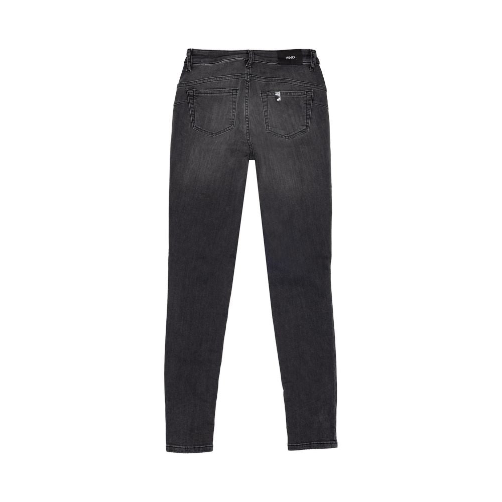 Black Cotton Skinny Jean