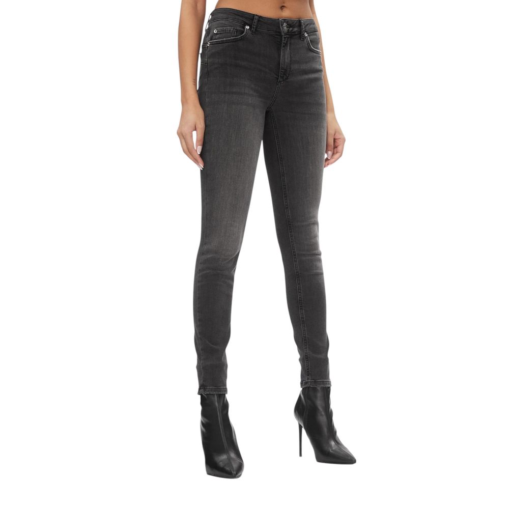 Black Cotton Skinny Jean