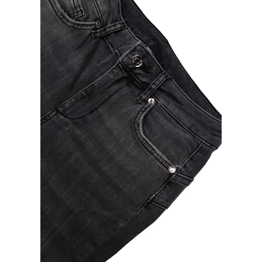 Black Cotton Skinny Jean