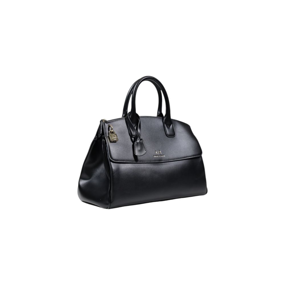 Black Polyester Handbag