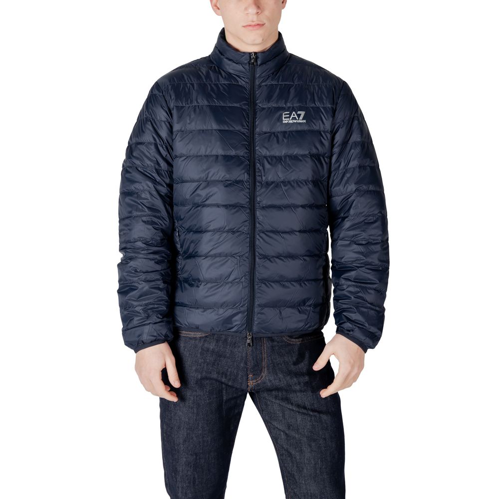 Blue Polyamide Jackets & Coat