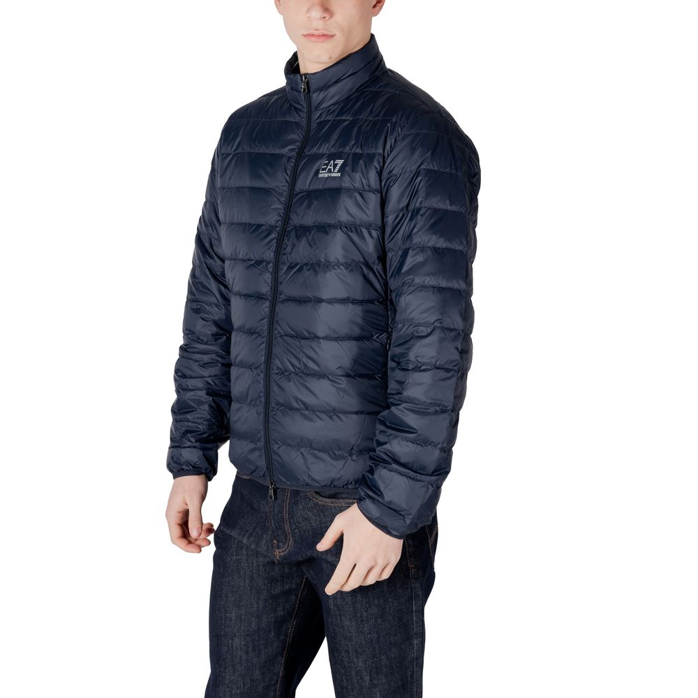Blue Polyamide Jackets & Coat