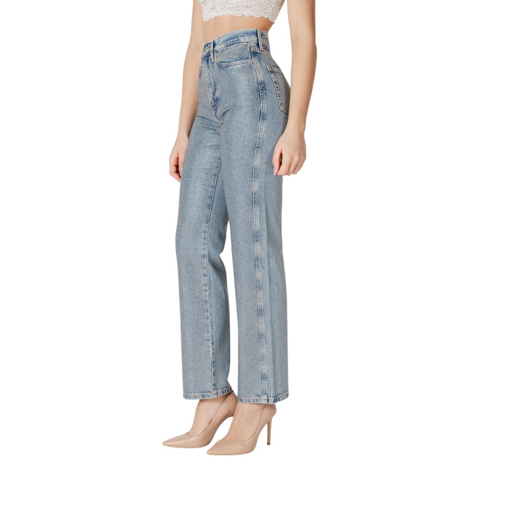 Blue Cotton Mom Jeans