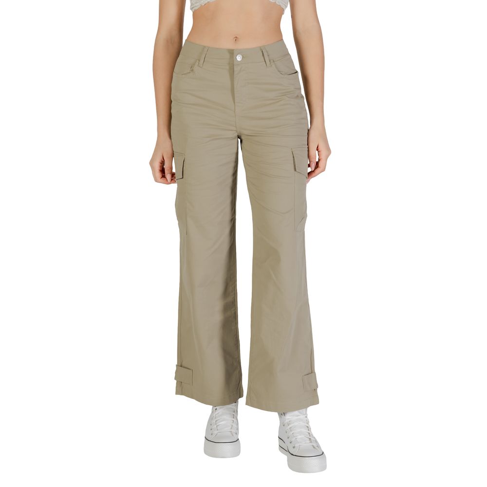 Beige Cotton Pant
