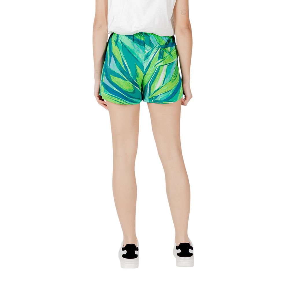 Green Viscose Shorts