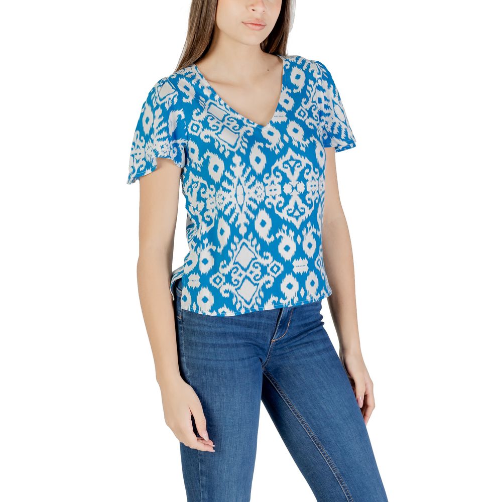 Blue Viscose Blouse