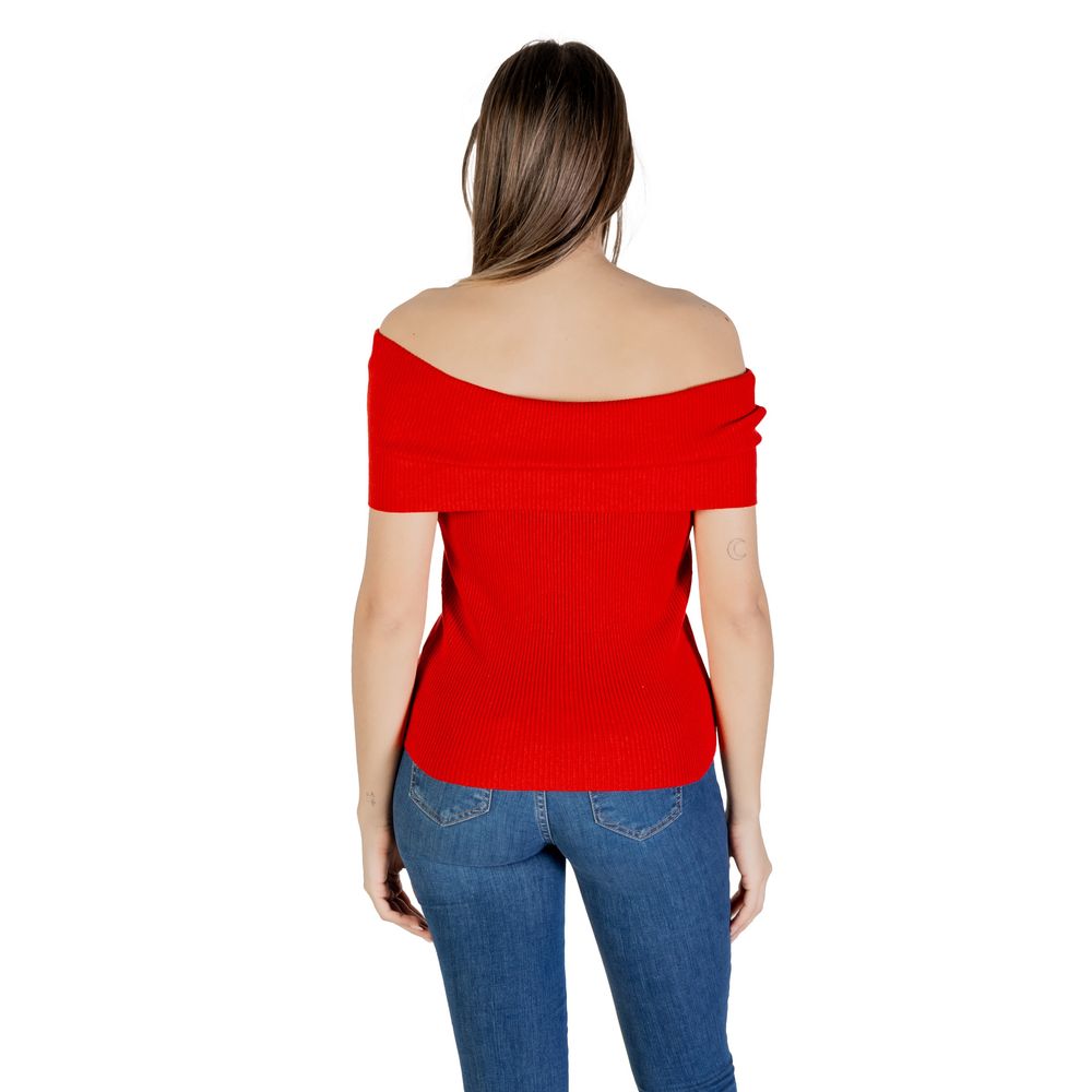 Red Polyester Sweater