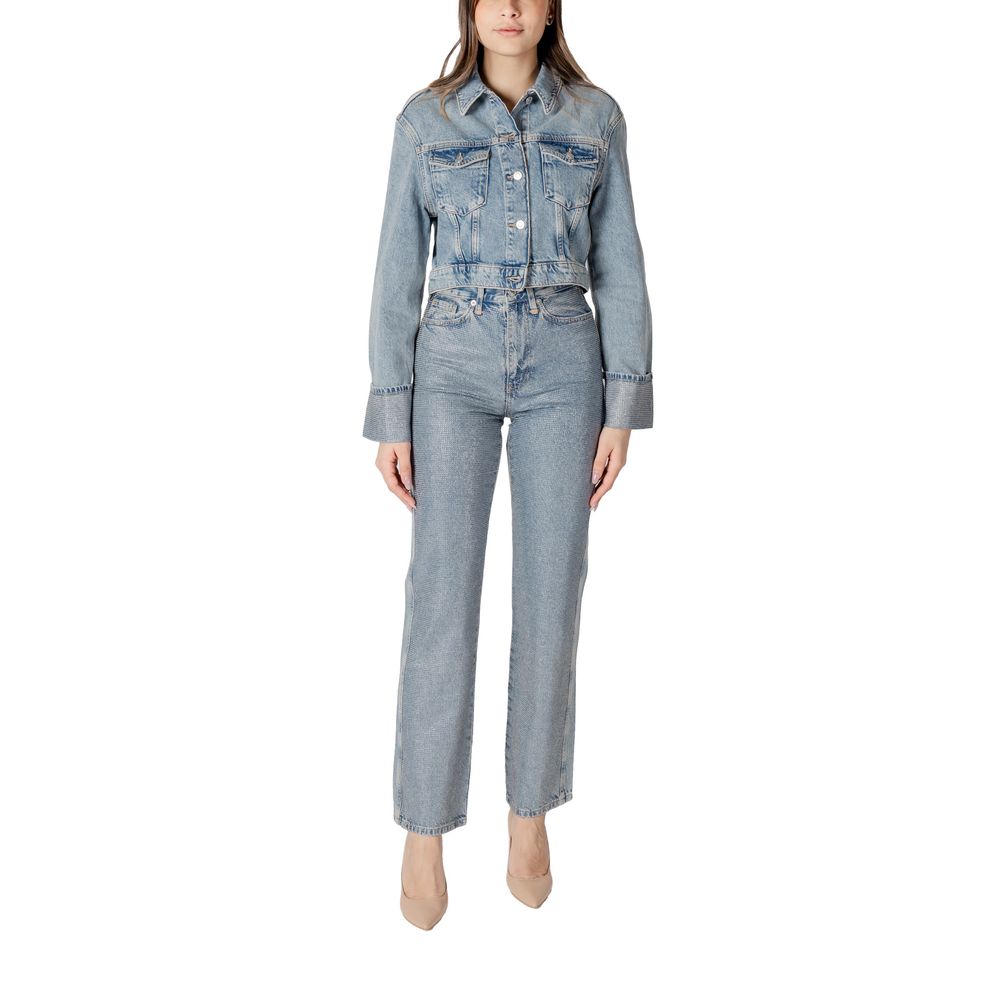 Light Blue Organic Cotton Jackets & Coat