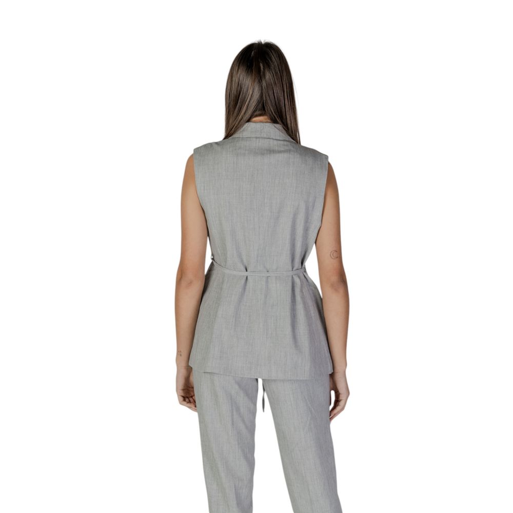 Gray Recycled Polyester Waistcoat