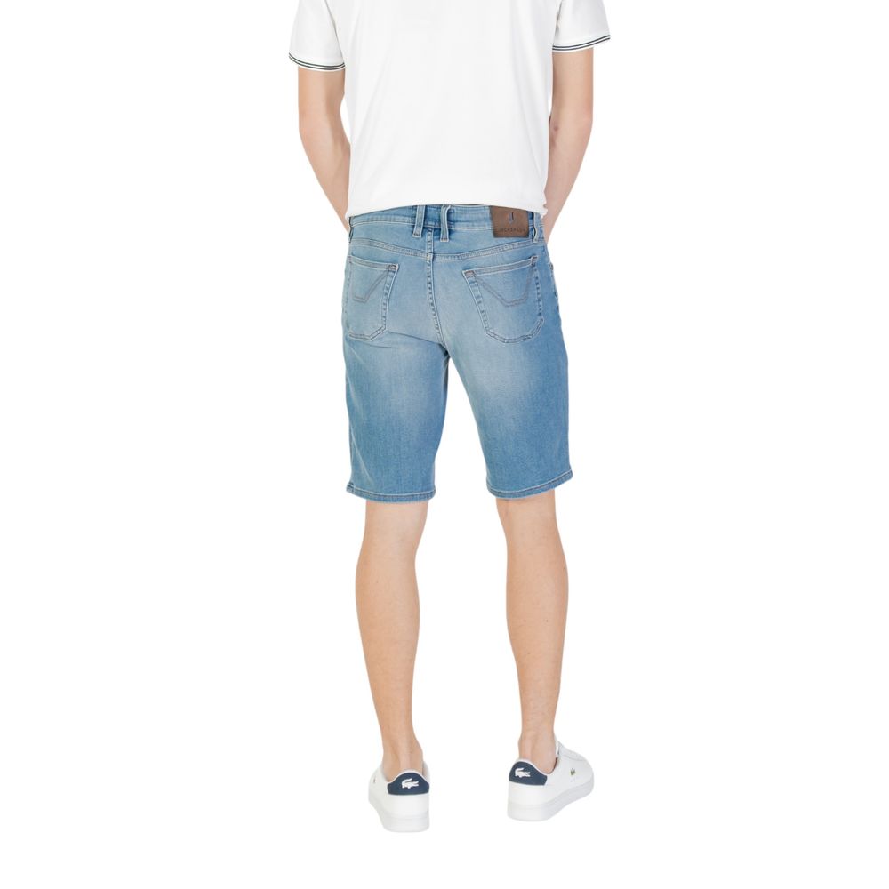 Light Blue Cotton Bermuda Shorts