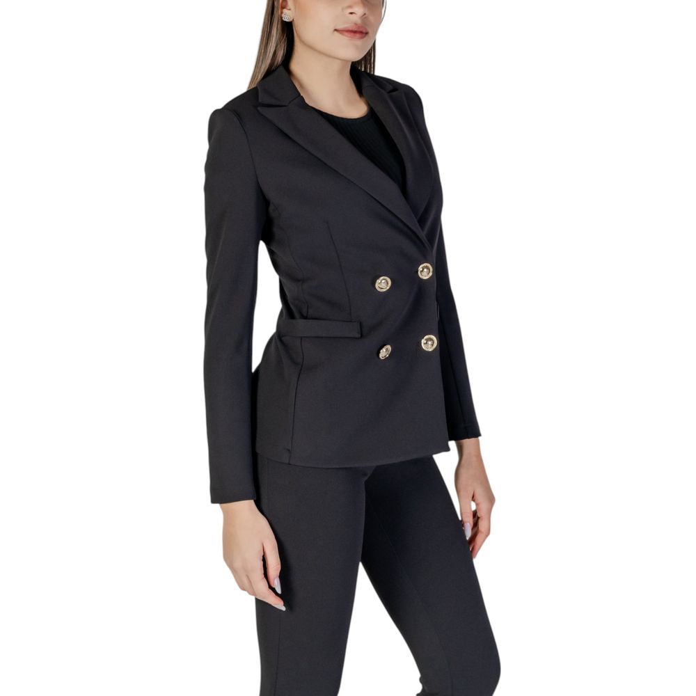 Black Polyester Blazer