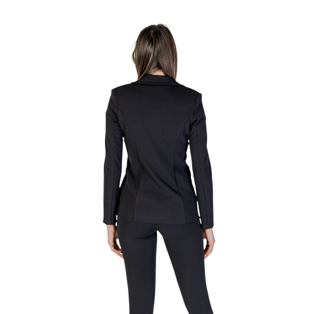 Black Polyester Blazer