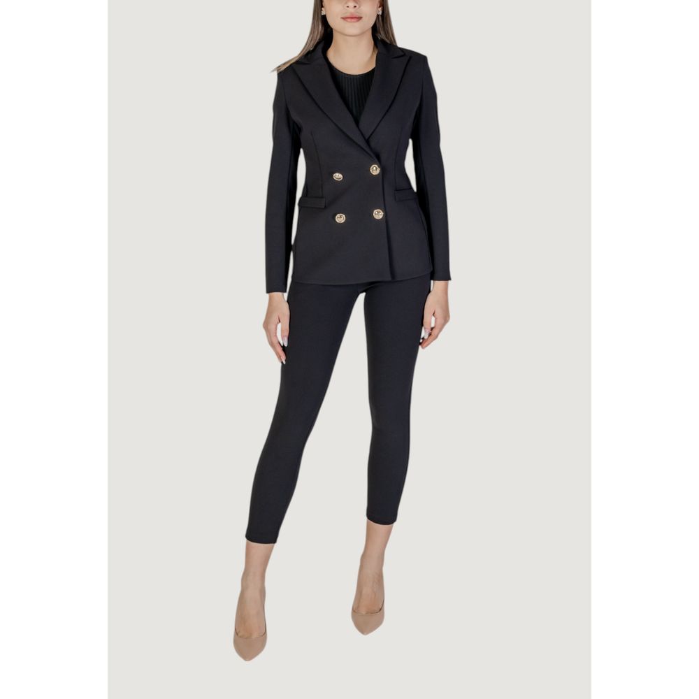 Black Polyester Blazer
