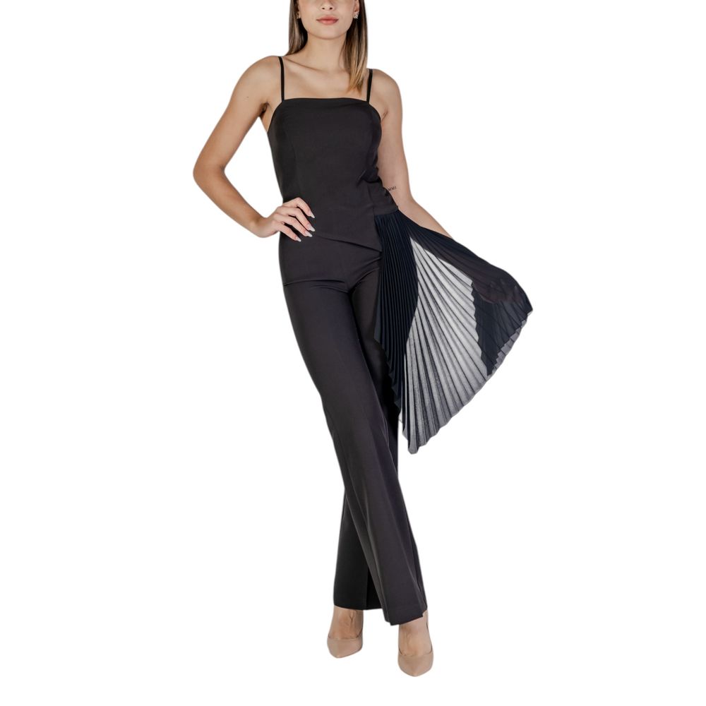 Black Polyester Jumpsuit