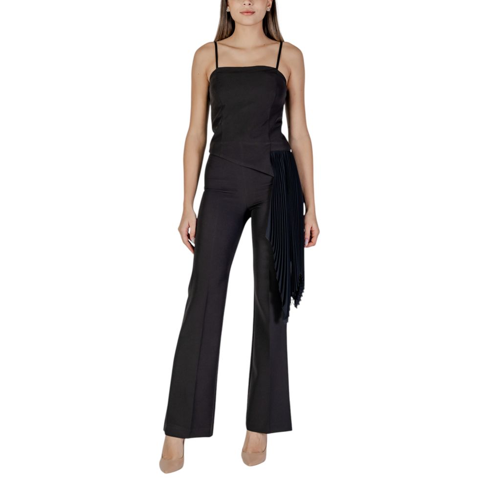 Black Polyester Jumpsuit