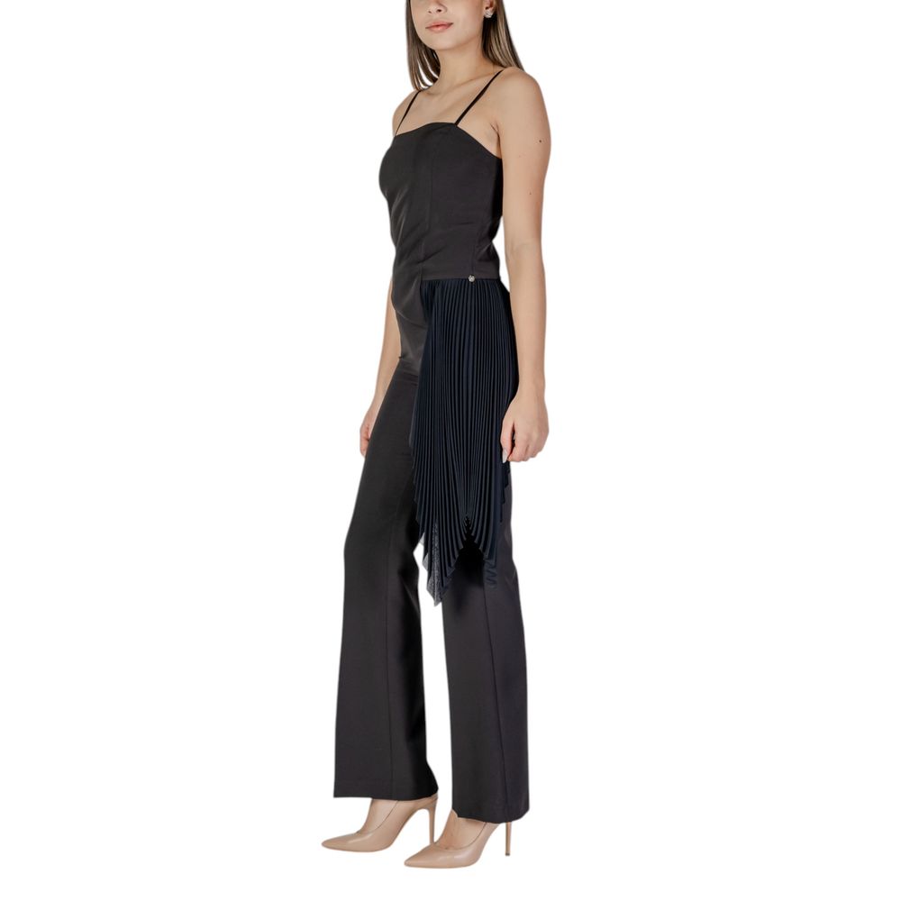 Black Polyester Jumpsuit