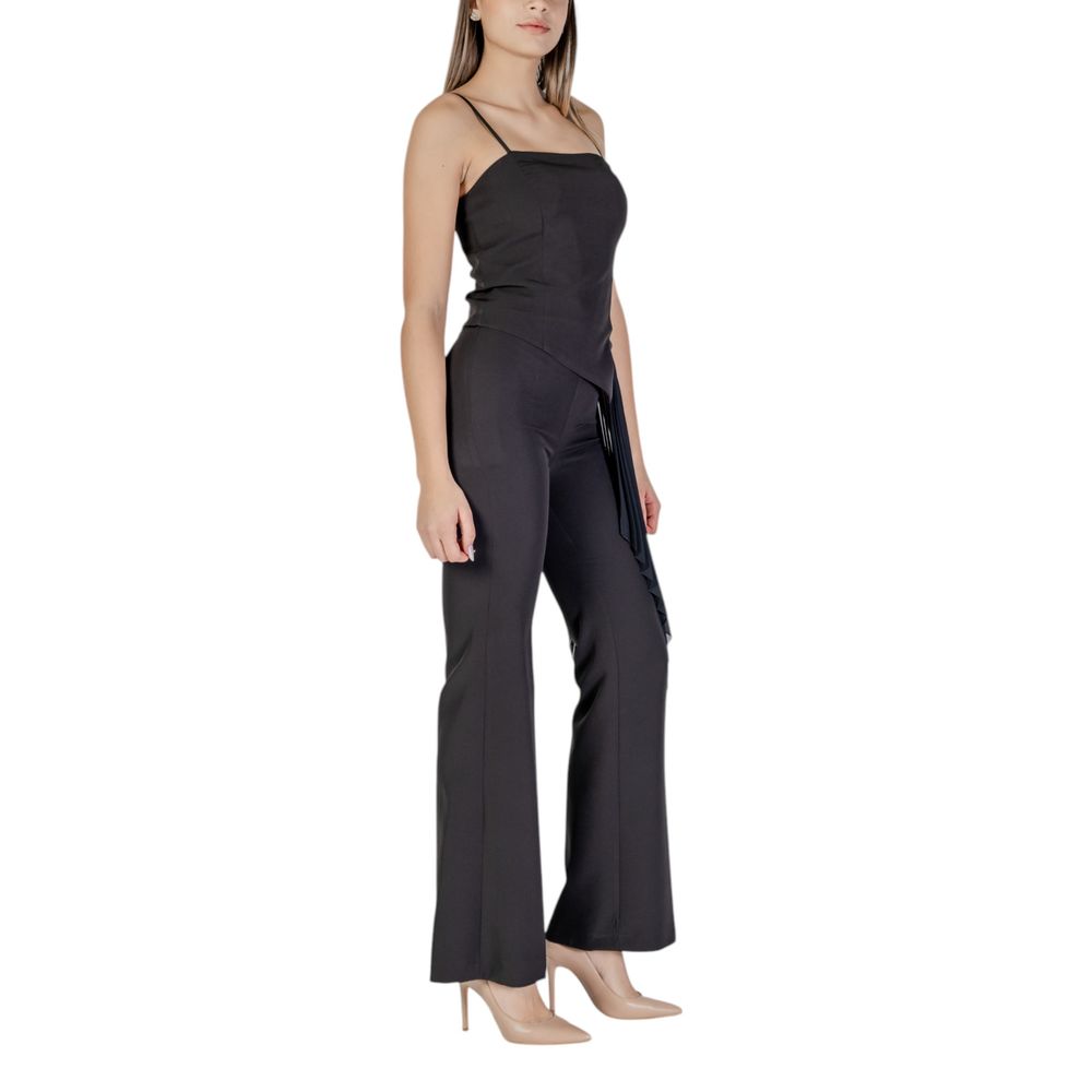 Black Polyester Jumpsuit