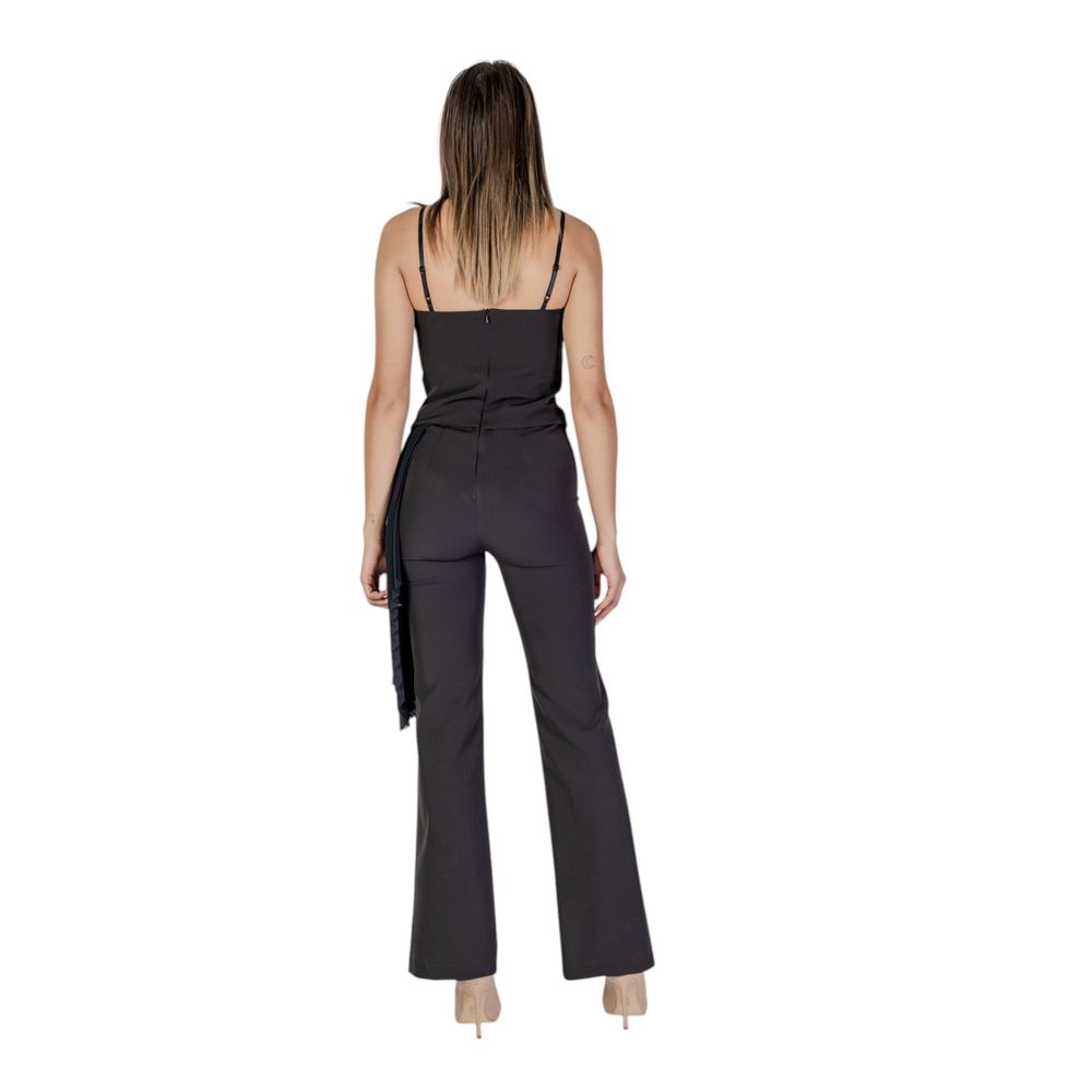 Black Polyester Jumpsuit