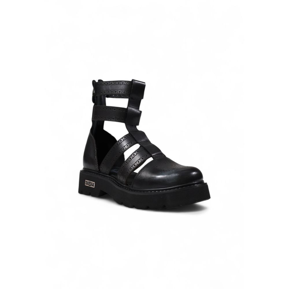 Black Leather Sandal