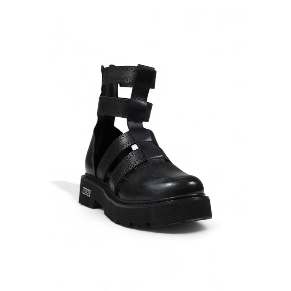 Black Leather Sandal