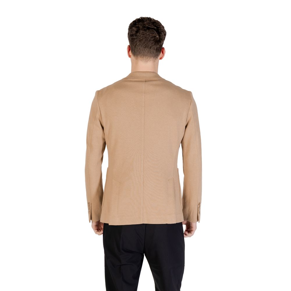 Beige Cotton Blazer