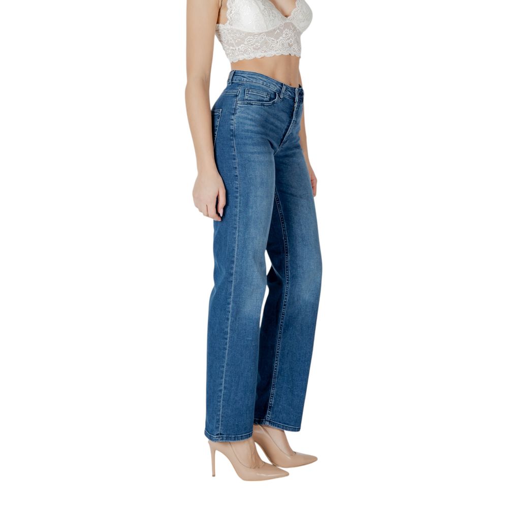 Blue Cotton Relaxed Fit Jeans