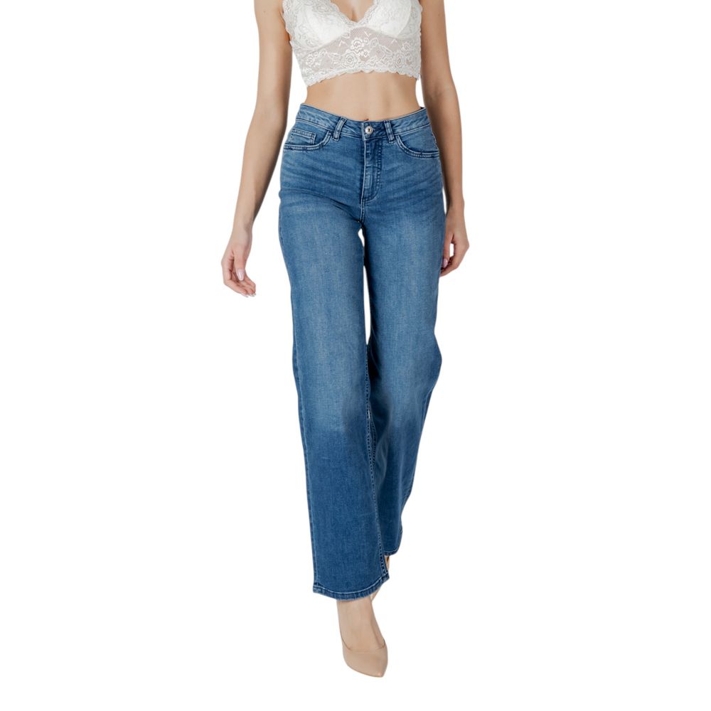 Blue Cotton Relaxed Fit Jeans