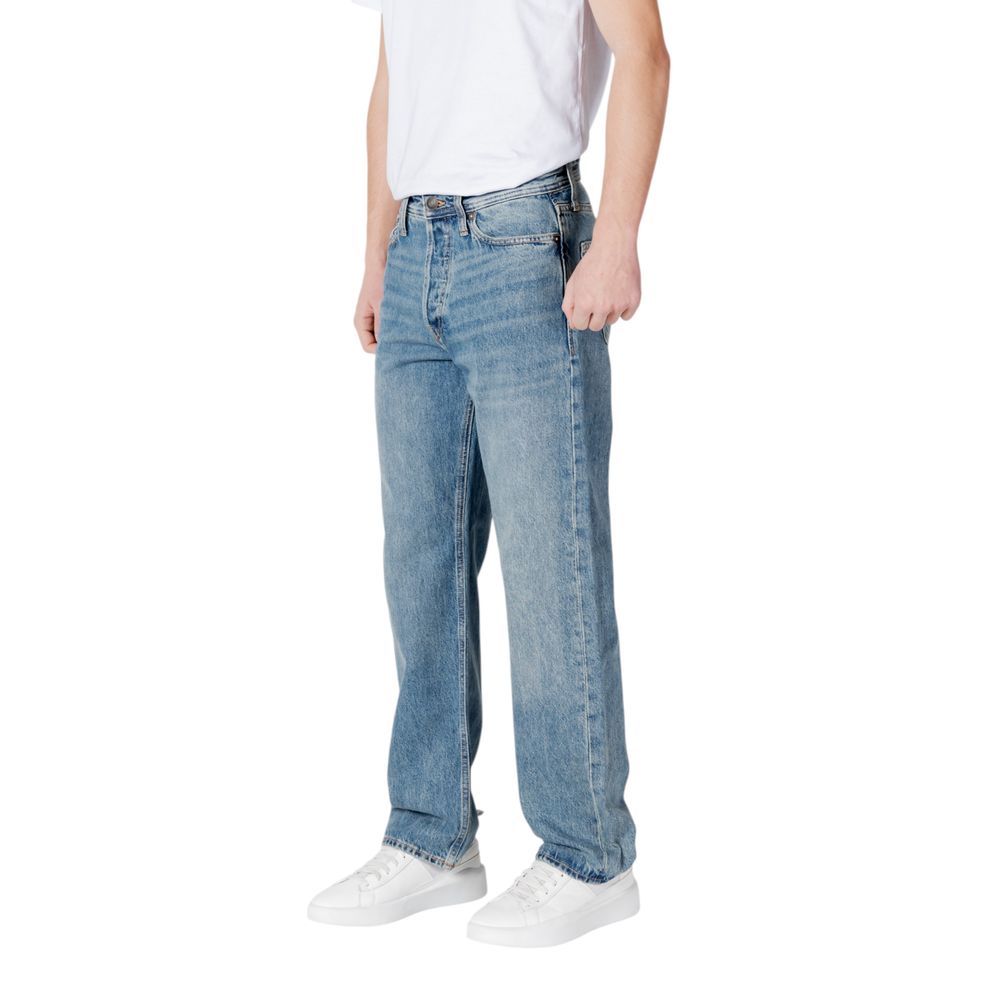 Blue Cotton Relaxed Fit Jean