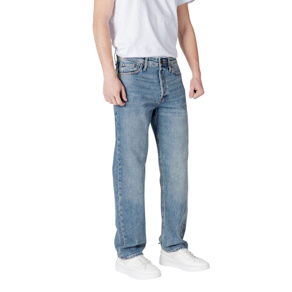 Blue Cotton Relaxed Fit Jean