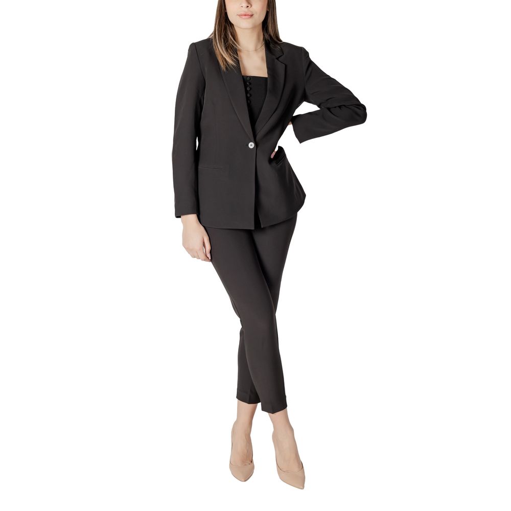 Black Polyester Blazer