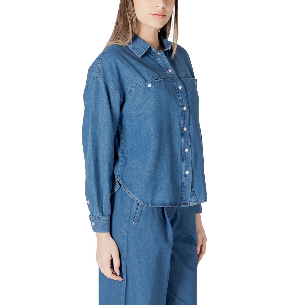 Blue Cotton Blouse