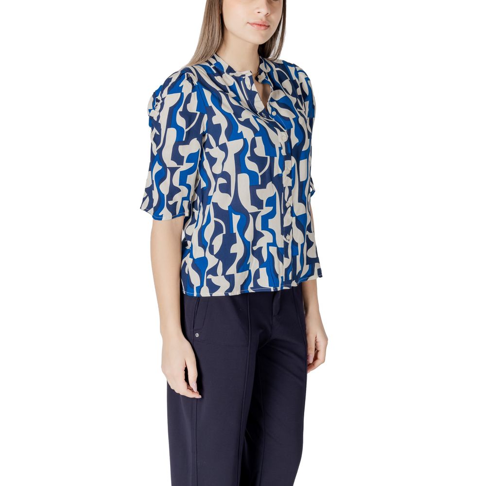 Blue Viscose Blouse